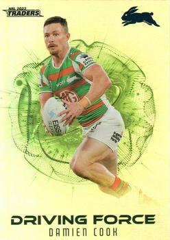 2023 NRL Traders Titanium - Driving Force #DF34 Damien Cook Front